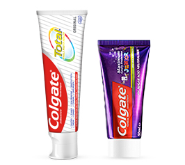 PreviDent Zahnpastatube, Colgate Total Tube und Colgate Sensitive Tube Produktbilder PreviDent Zahnpastatube, Colgate Total Tube und Colgate Sensitive Tube Produktbilder